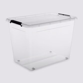Boîte en plastique transparente 80l Clip'n box