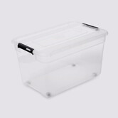 Boîte en plastique transparente 52l Solutions+