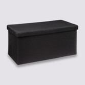 Pouf double pliant, noir Mix'n modul