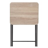 Table pliante 1 place, effet bois