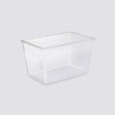 Boîte en plastique transparente 50l Simply+
