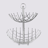 Corbeille spirale 2 étages métal 27,5/36cm