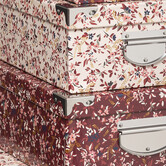 6 boîtes coin métal, rose Box'