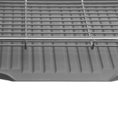 Égouttoir métal 2 niveaux avec plateau, gris