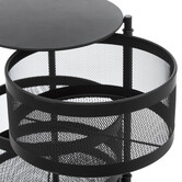 Desserte à roulettes 4 étages, noir Mayaj