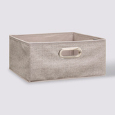 Panier tissu 31x15 cm, beige chiné Mix'n modul