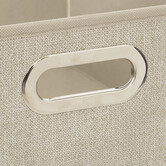 Panier tissu 31x15 cm, beige chiné Mix'n modul