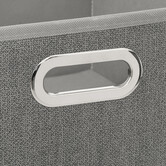 Panier tissu 31x15 cm, gris clair chiné Mix'n modul