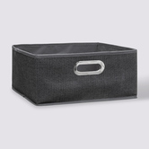 Panier tissu 31x15 cm, gris foncé chiné Mix'n modul