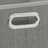 Panier tissu 31x31 cm, gris clair chiné Mix'n modul