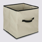 Panier tissu lanière 31x31 cm, beige Mix'n modul