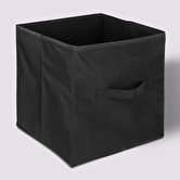 Panier tissu lanière 31x31 cm, noir Mix'n modul