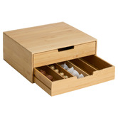 Porte-capsules tiroir Bambou