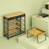 Porte-capsules 1 tiroir, noir Nera