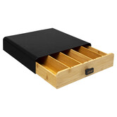 Porte-capsules 1 tiroir, noir Nera