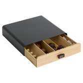 Porte-capsules 1 tiroir, noir Nera