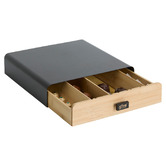 Porte-capsules 1 tiroir, noir Nera