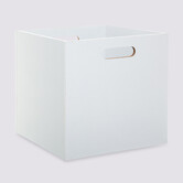 Panier 31x31 cm, bois blanc Mix'n modul