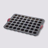 Moule 48 cannelés silicone- noir,rouge Silitop