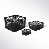 Panier en plastique 19l, noir Folky