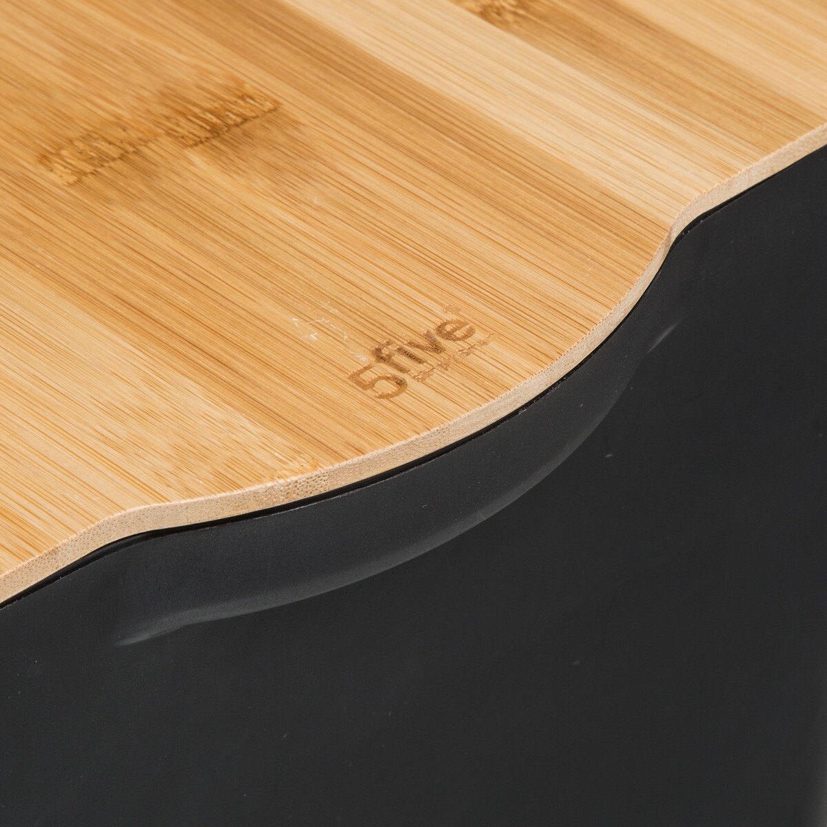 Boîte plastique couvercle bambou 24l Blackbamboo