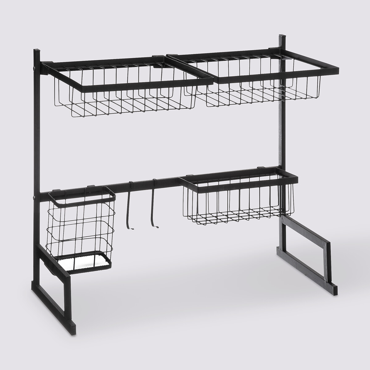 Organiseur d'évier égouttoir en métal, noir Ancien prix : 29,99€