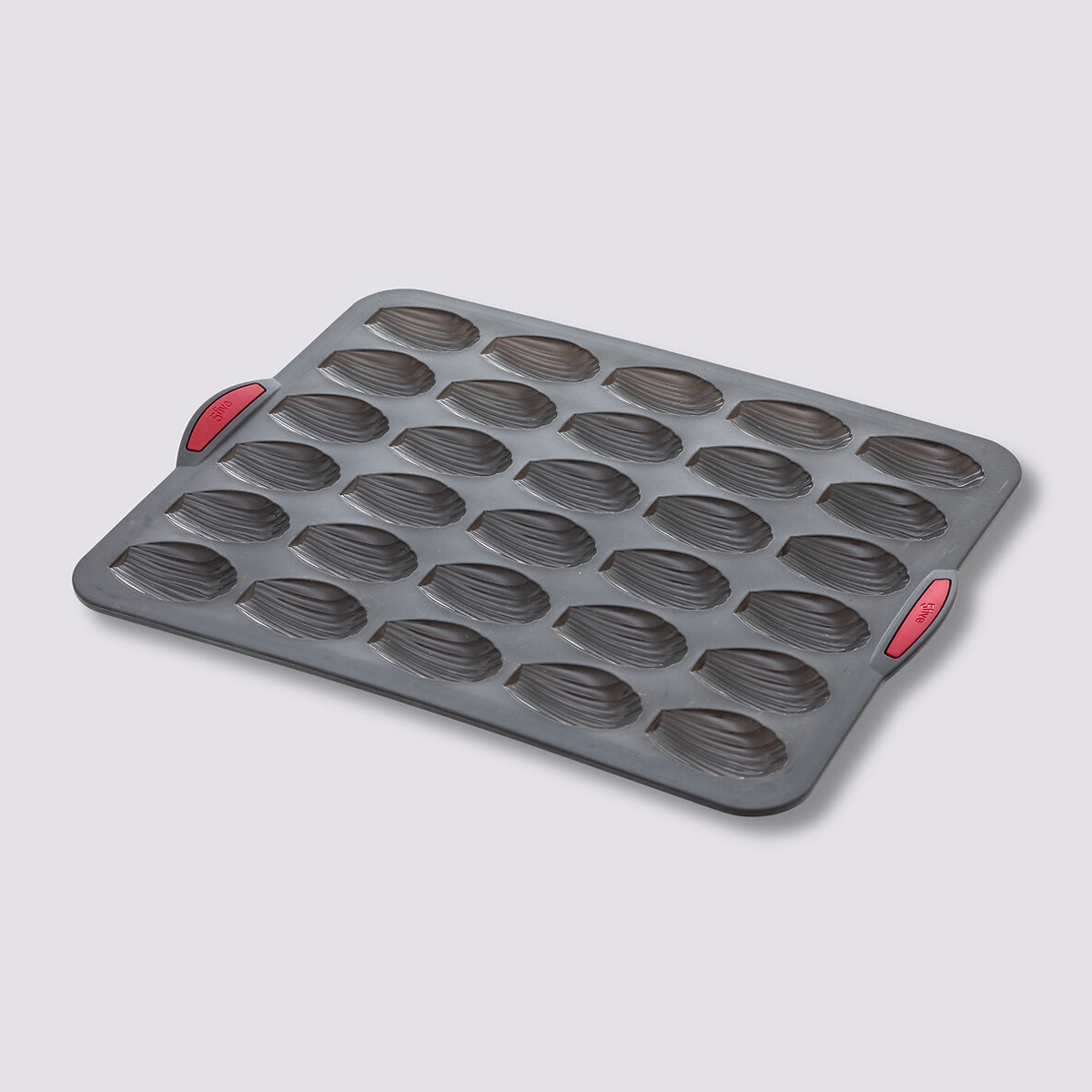 Moule 30 madeleines silicone- noir,rouge Silitop