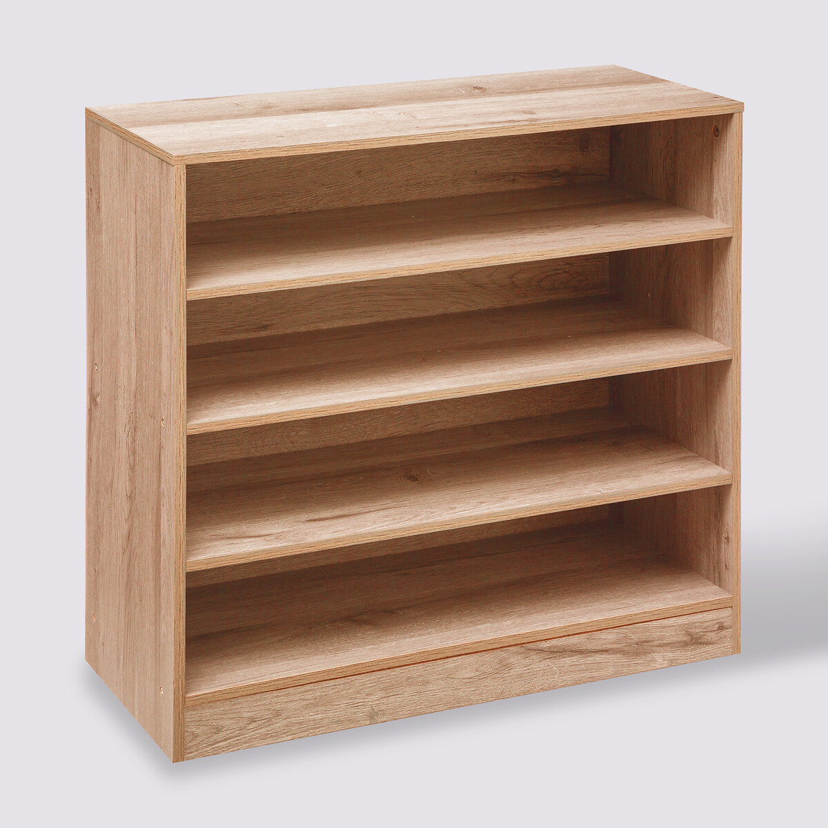 Meuble range-chaussures x12, effet bois naturel Moduly