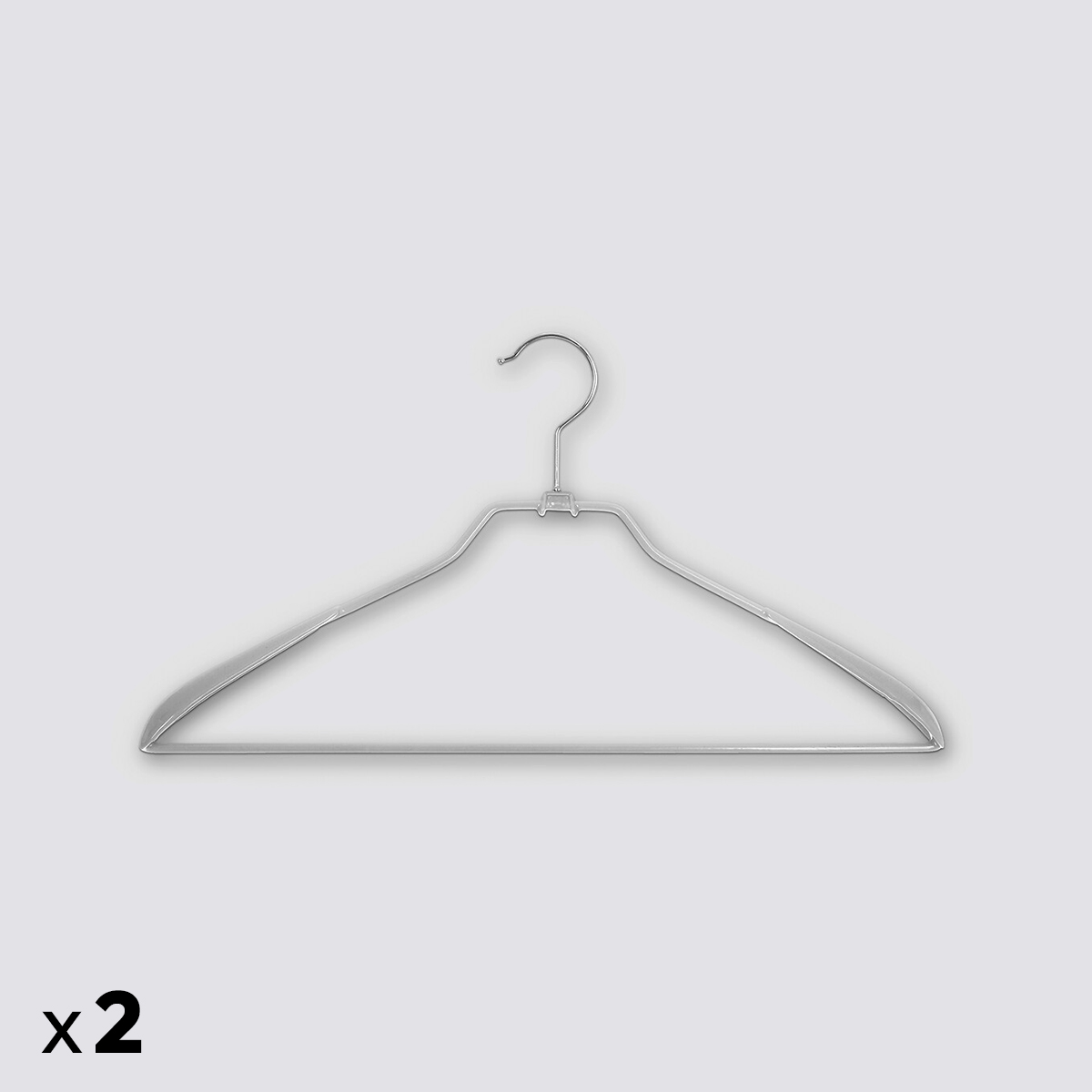 Lot de 2 cintres en métal Hang'suit