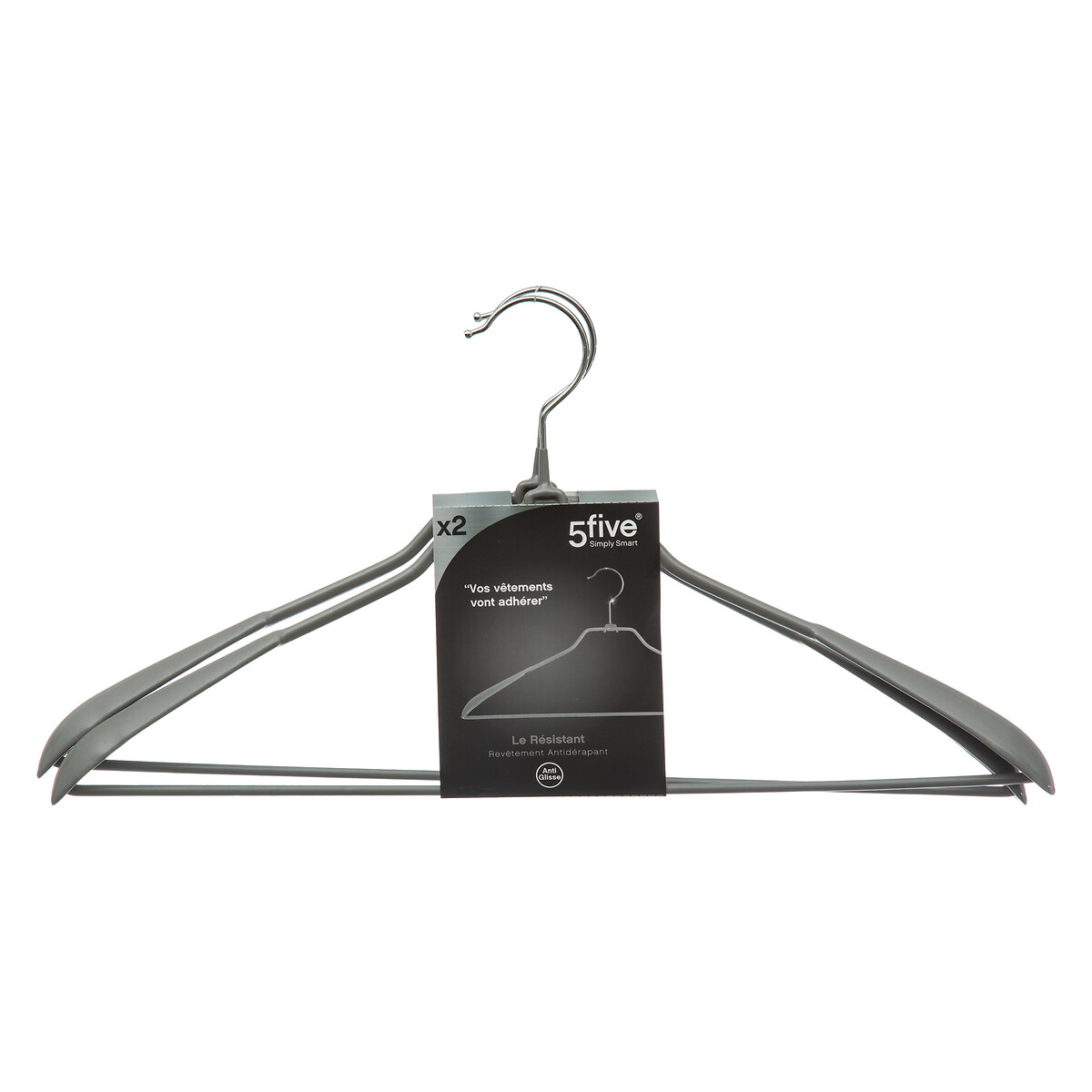 Lot de 2 cintres en métal Hang'suit