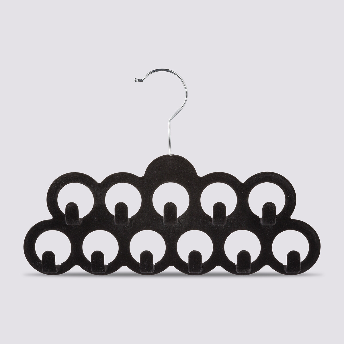 Cintre à ceintures en feutrine, noir Hang'belt