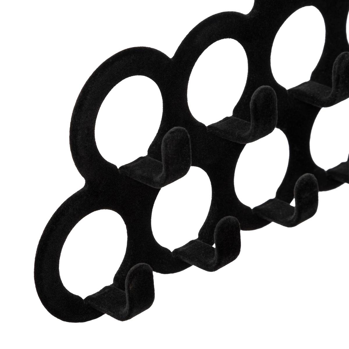 Cintre à ceintures en feutrine, noir Hang'belt