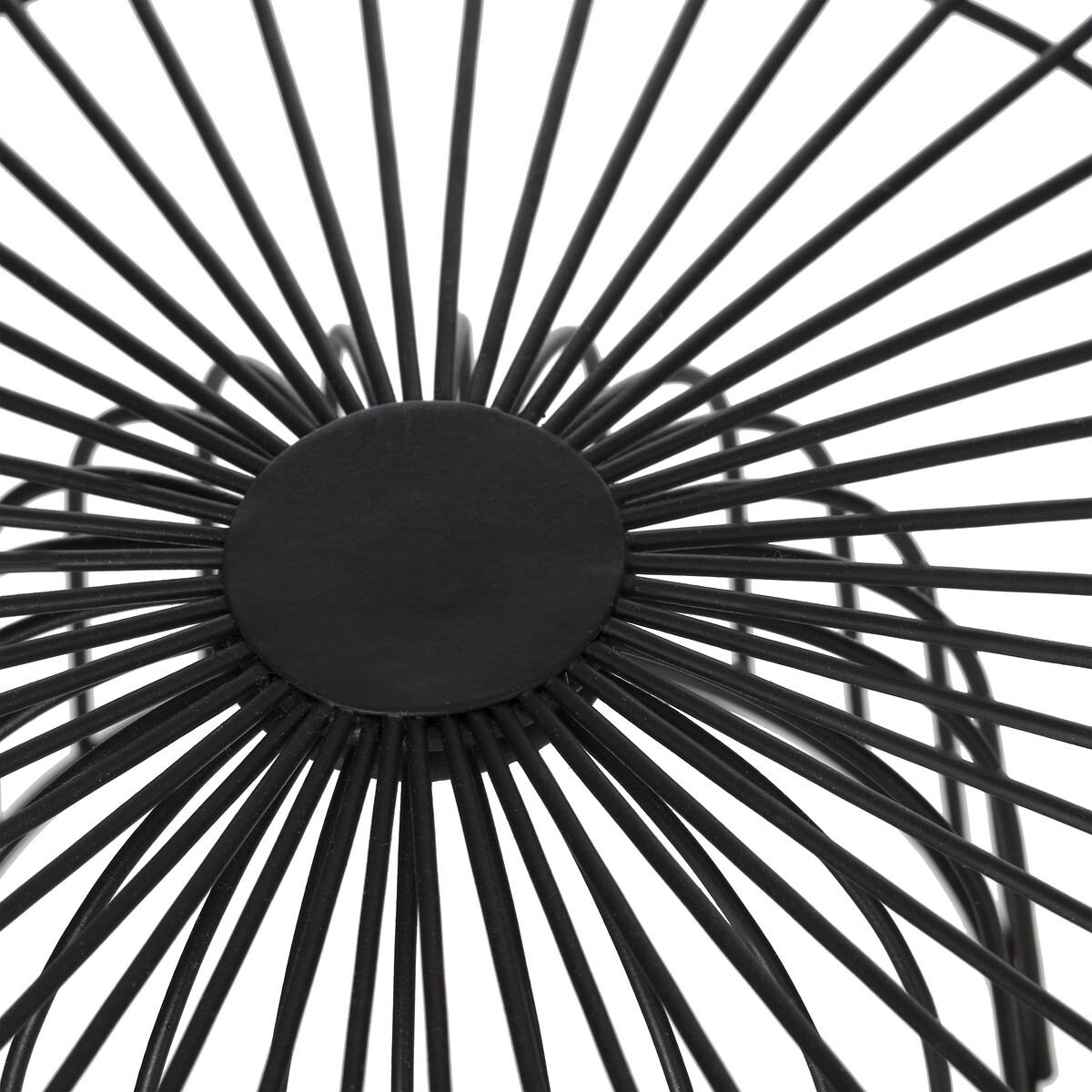 Corbeille en métal sur pied 28 cm, noir