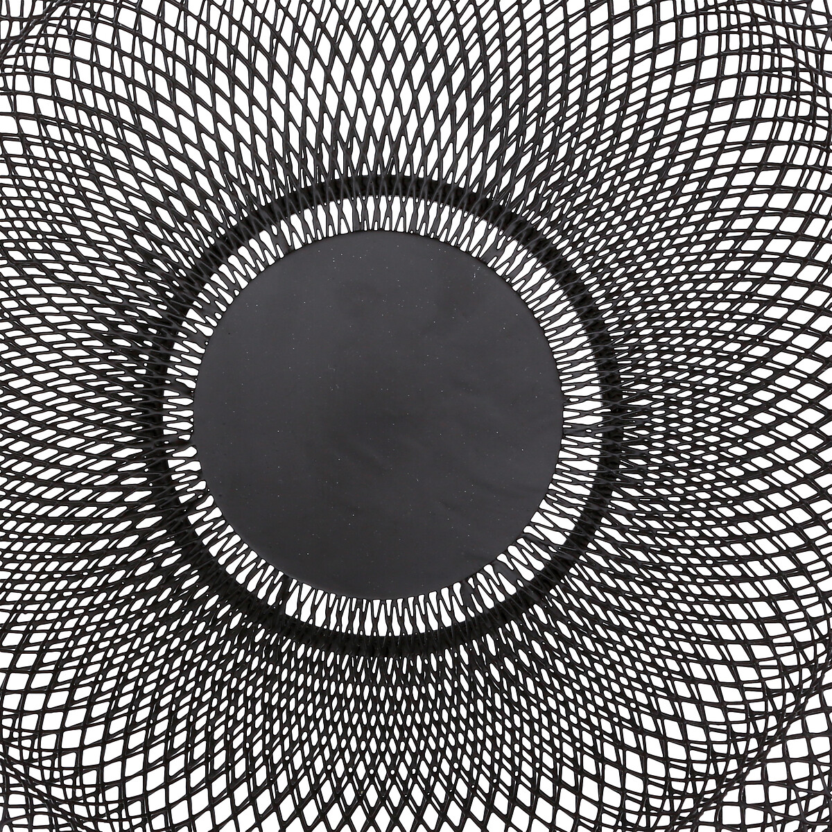 Corbeille en métal 27 cm, noir Mesh