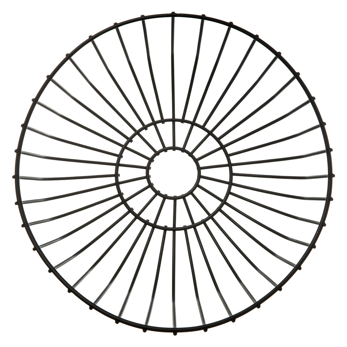 Corbeille en acier 27 cm, noir 