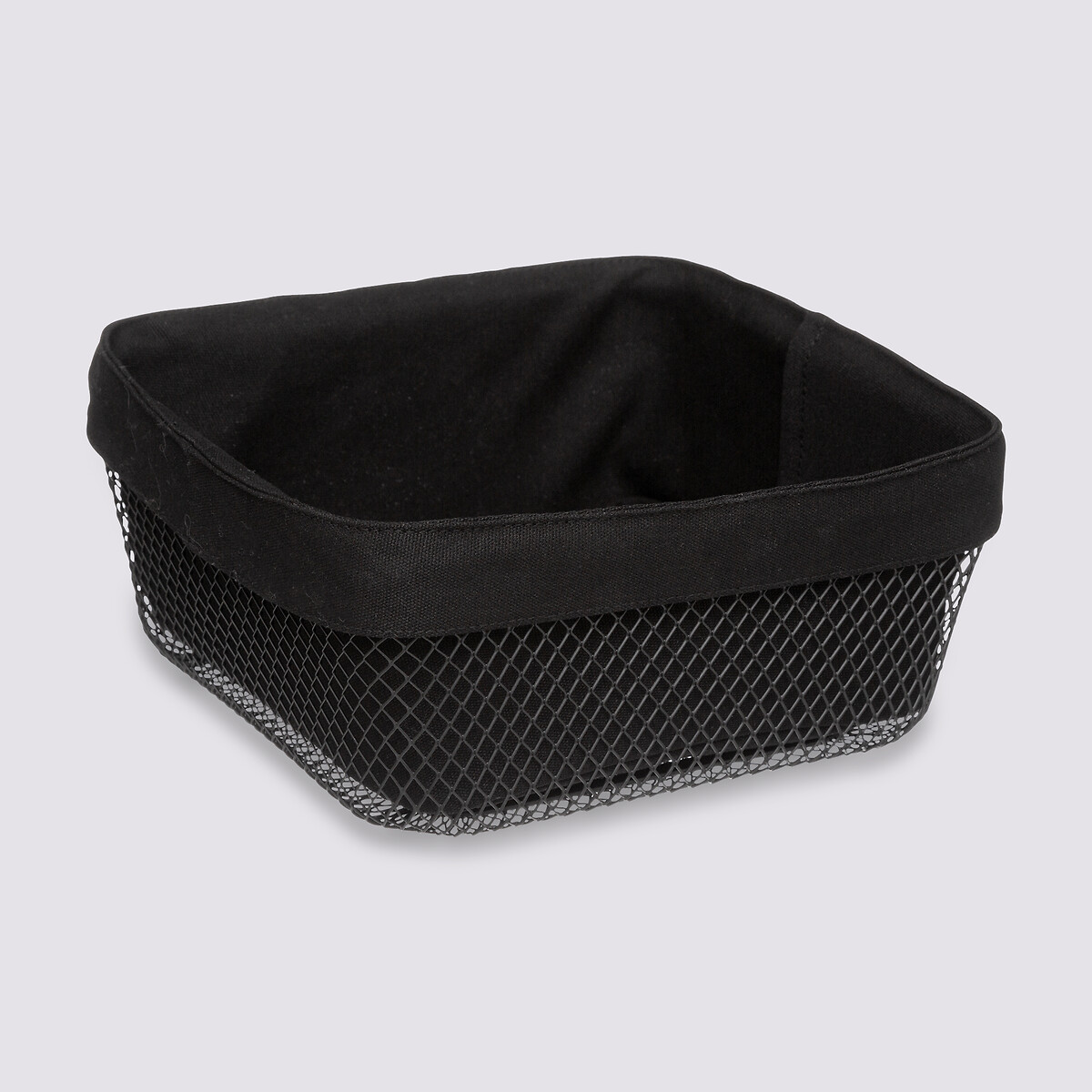 Corbeille à pain métal 24,5 cm, noir Mayaj