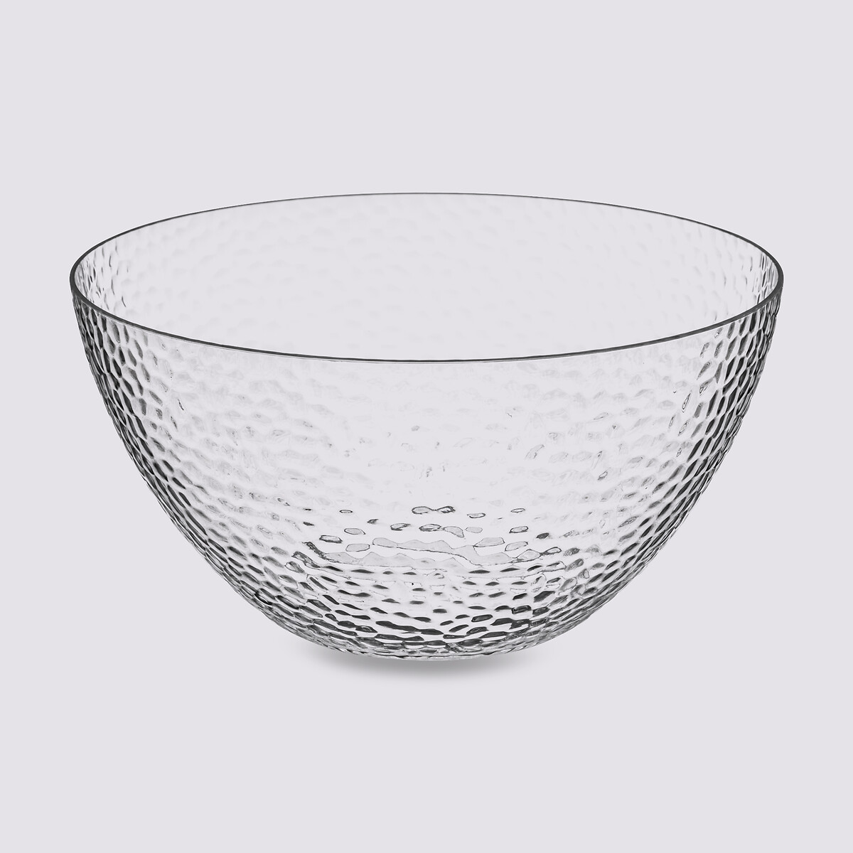 Saladier martelé d25 cm, transparent Estiva