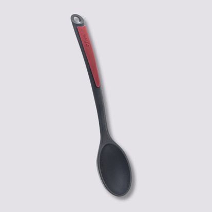 Cuillère silicone- noir,rouge Silitop