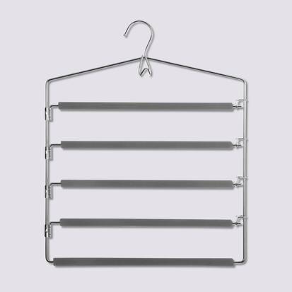 Lot de 5 cintres pantalons en métal Hang'pant