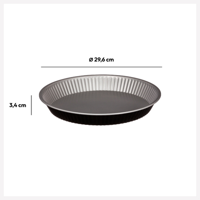 Moule à tarte métal 28 cm Signature