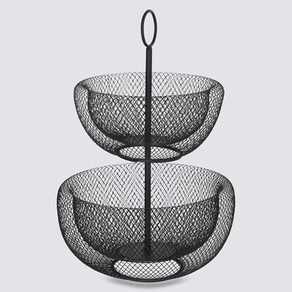 Corbeille 2 étages métal  24/29cm Mesh