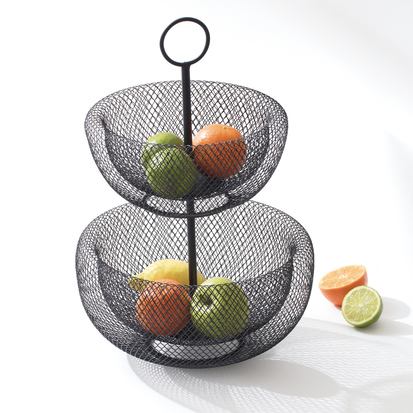 Corbeille 2 étages métal  24/29cm Mesh
