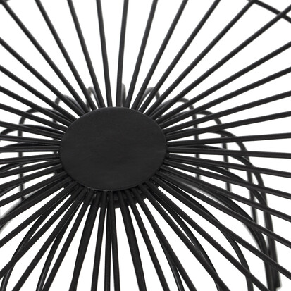 Corbeille en métal sur pied 28 cm, noir 