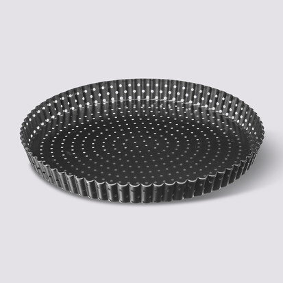 Moule rond perforé métal 28cm 