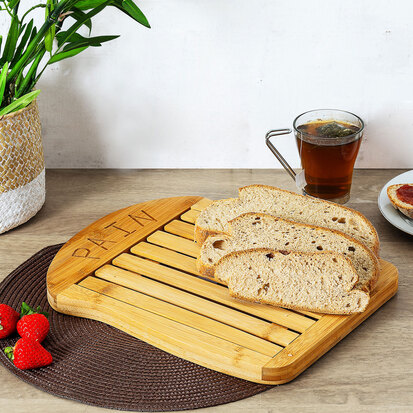 Planche à découper à pain 34x26 cm Bambou
