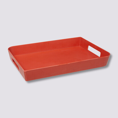 Plateau 35x25 cm, rose nacarat Modern color