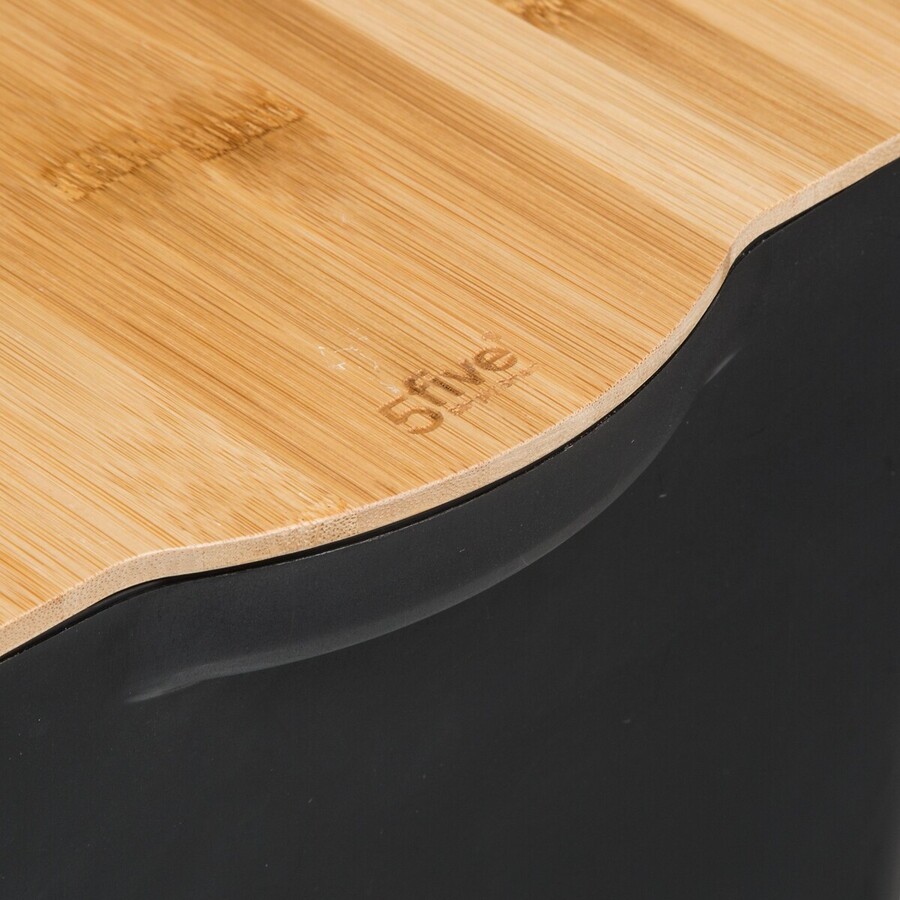 Boîte plastique couvercle bambou 24l Blackbamboo