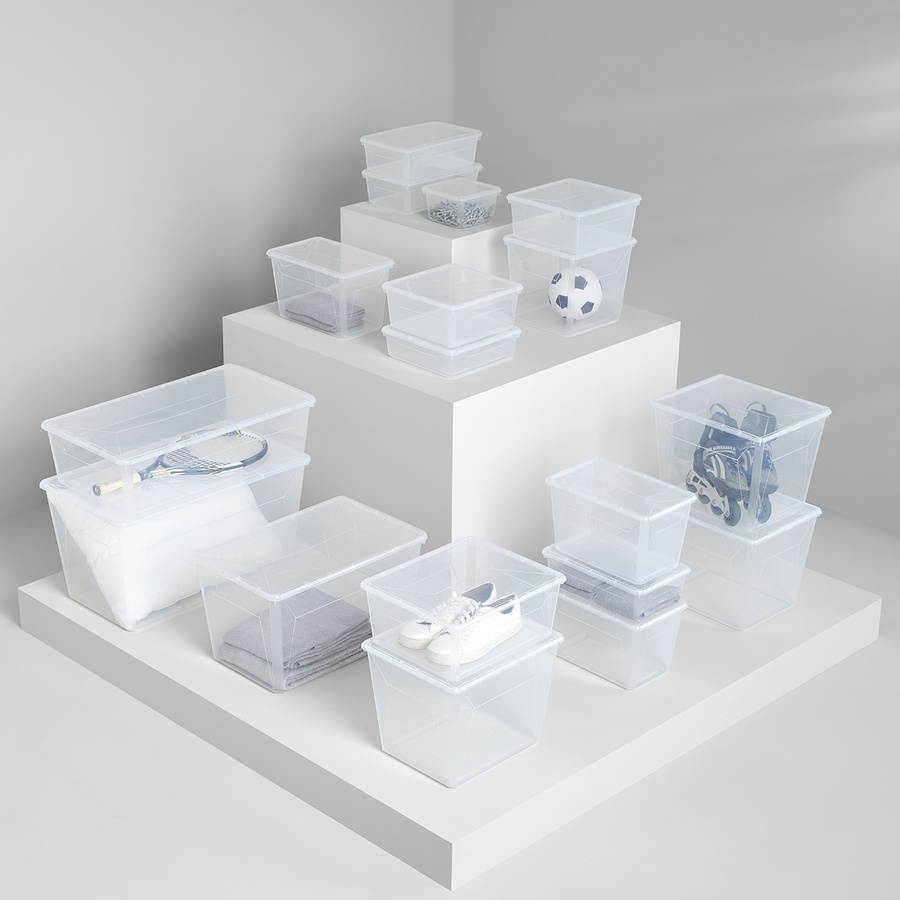 Boîte en plastique transparente 9,2l Simply+