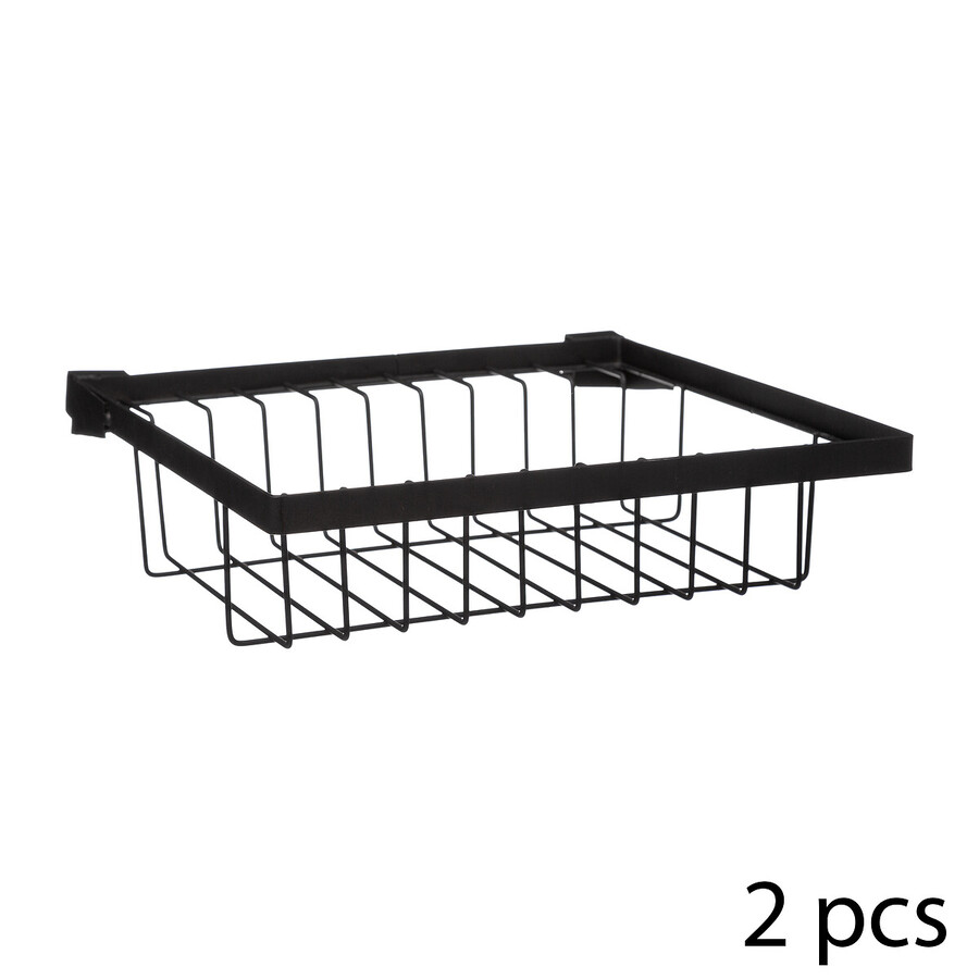 Organiseur d'évier égouttoir en métal, noir Ancien prix : 29,99€