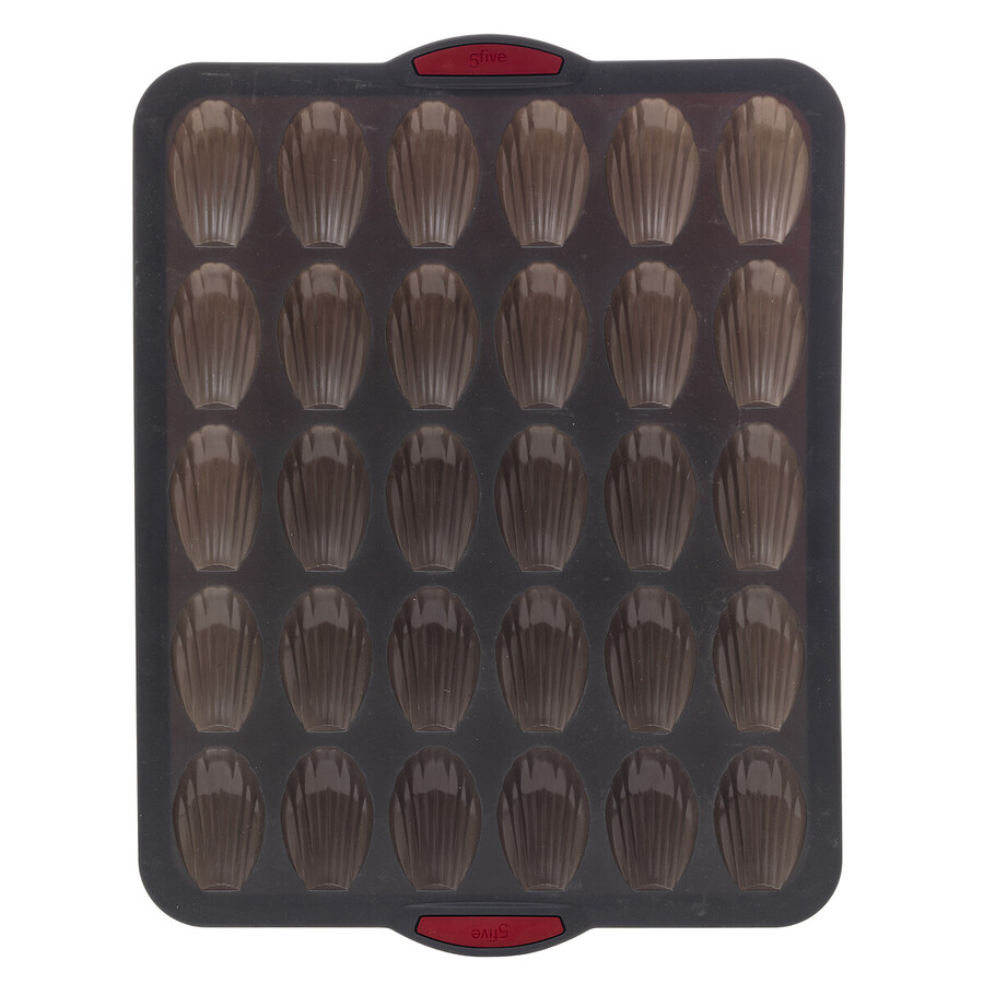 Moule 30 madeleines silicone- noir,rouge Silitop